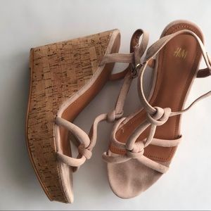 H&M sandal cork wedges